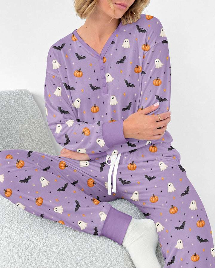 The Purple Flying Circus Bamboo Women Pajama Set