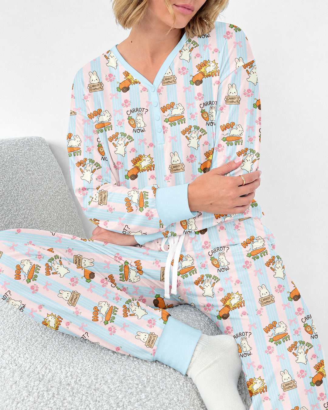 Carrot Rush Bamboo Women Pajama Set