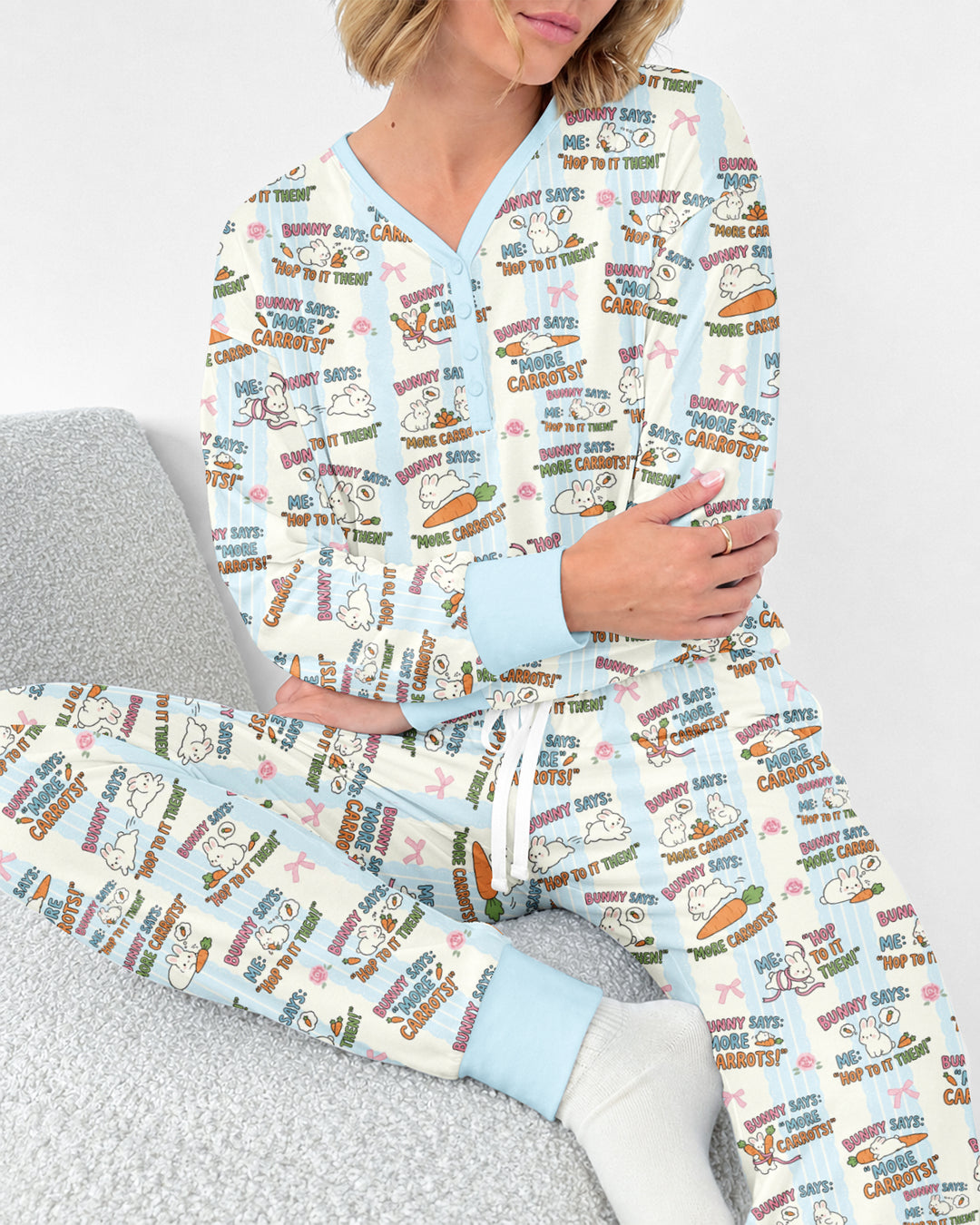 Hop To It Bamboo Women Pajama Set