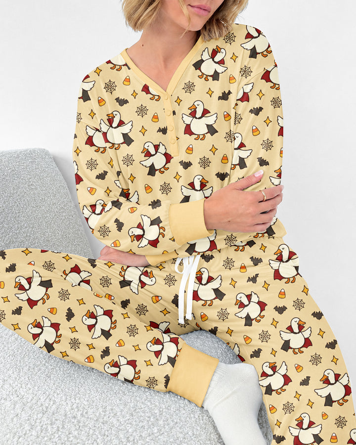 Count Duckula Candy Rush Bamboo Women Pajama Set