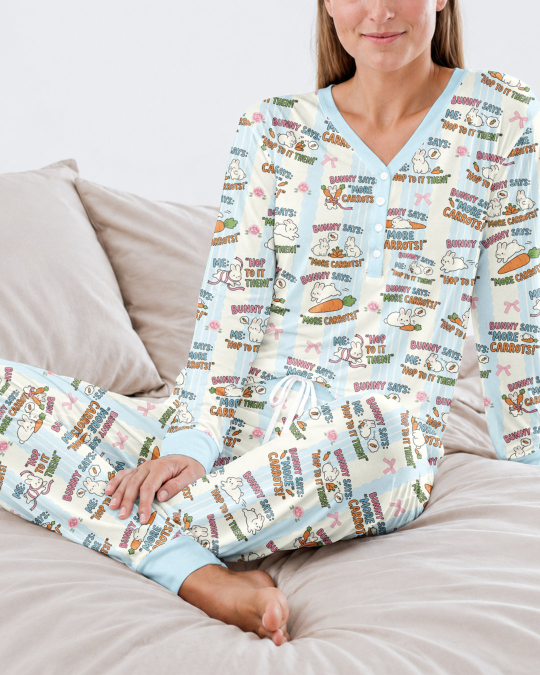 Hop To It Bamboo Women Pajama Set