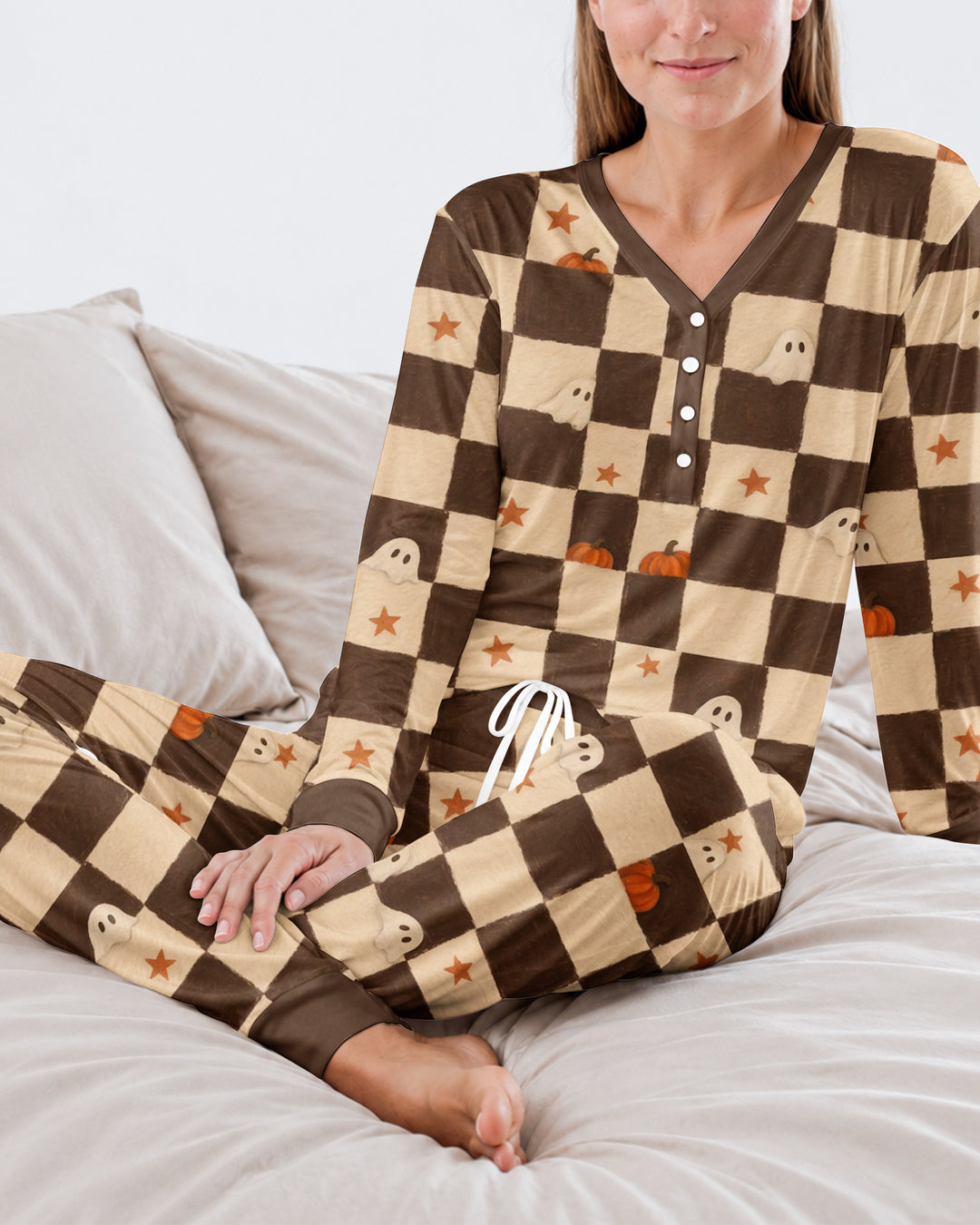 Spooky Hide And Seek Bamboo Women Pajama Set