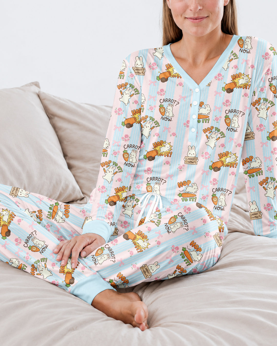 Carrot Rush Bamboo Women Pajama Set