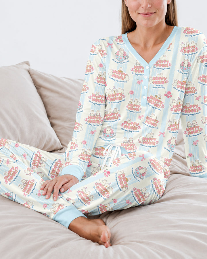Hoppy Hour Bamboo Women Pajama Set