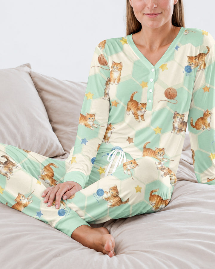Guess Who Found The Yarn Bamboo Women Pajama Set
