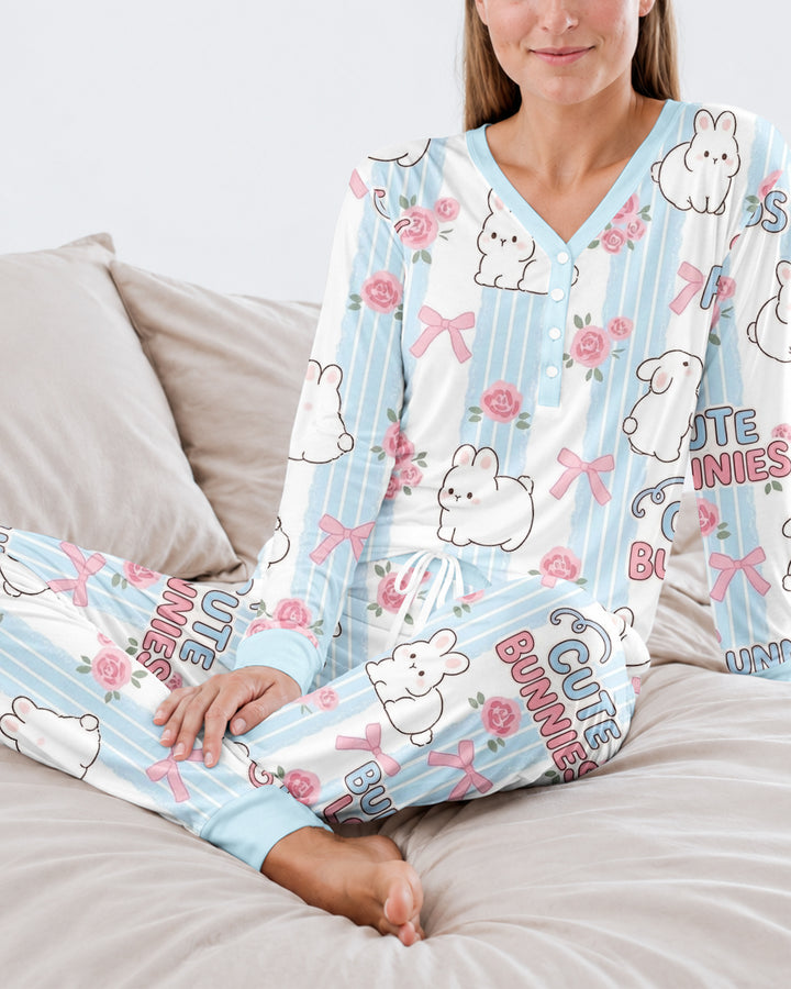 Hoppy Friends Bamboo Women Pajama Set