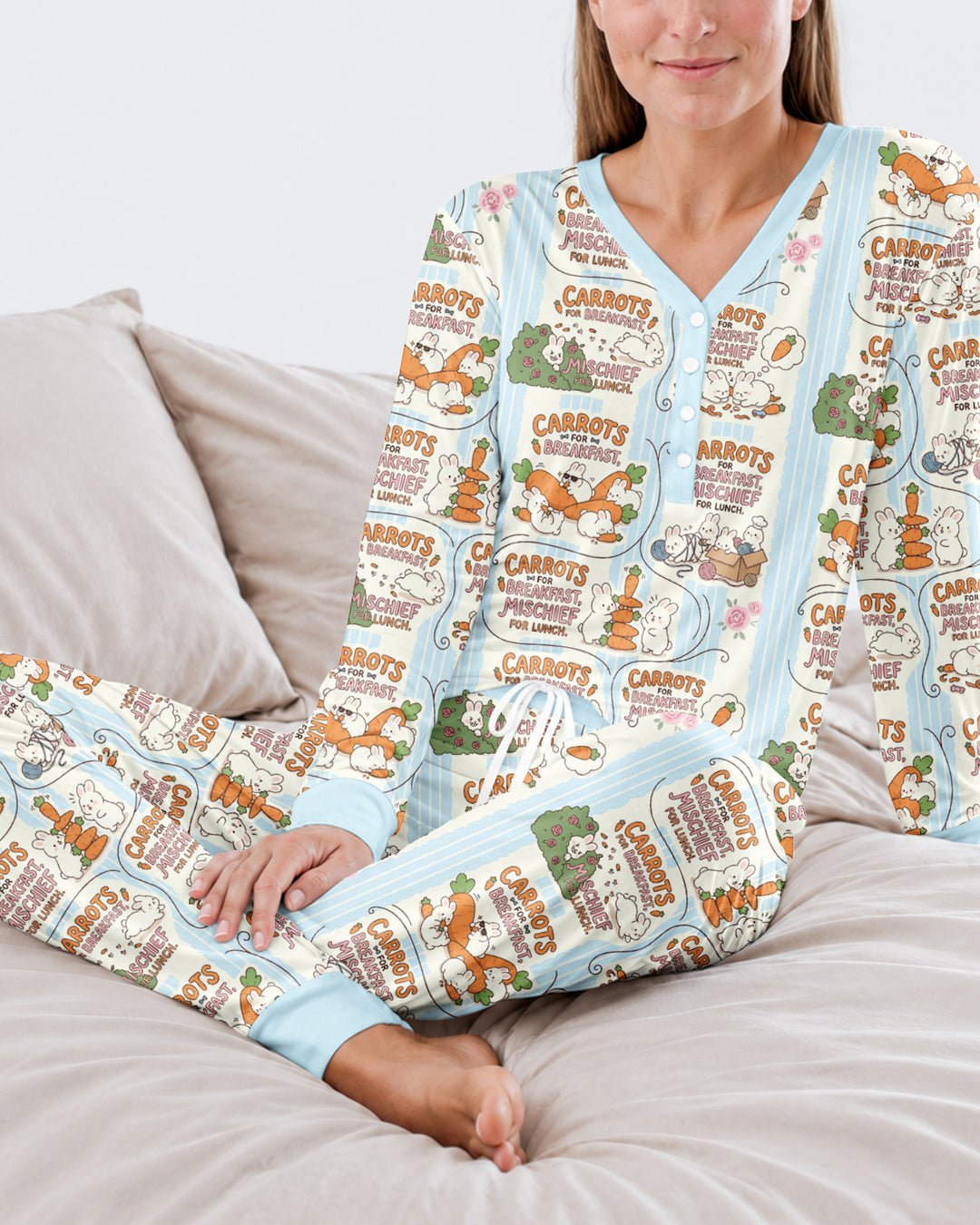 Little Troublemakers Bamboo Women Pajama Set