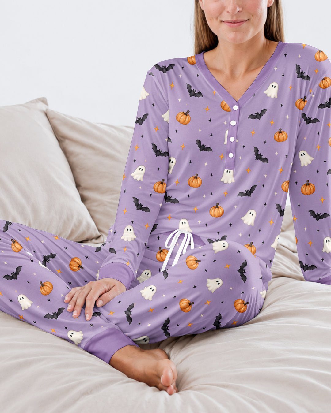 The Purple Flying Circus Bamboo Women Pajama Set