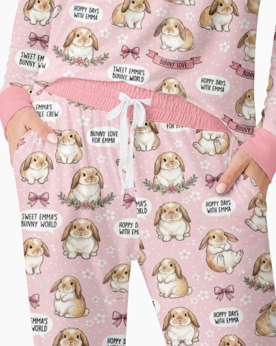 Sweet Bunny Worlds Bamboo Women Pajama Set