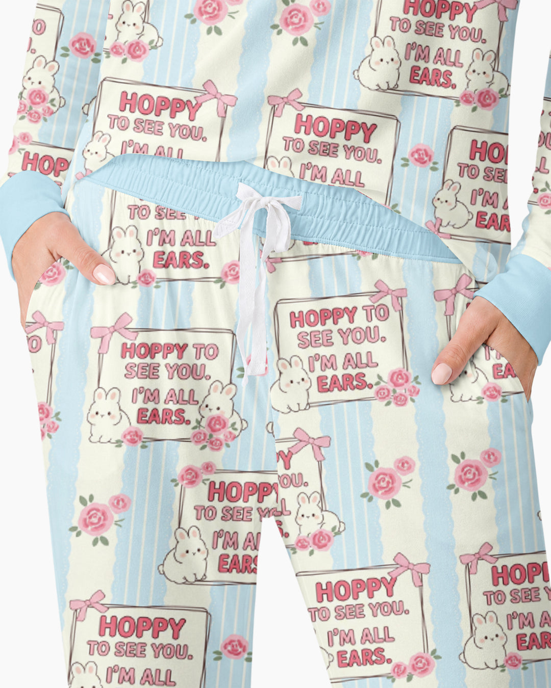 Hoppy To See You Bamboo Women Pajama Set