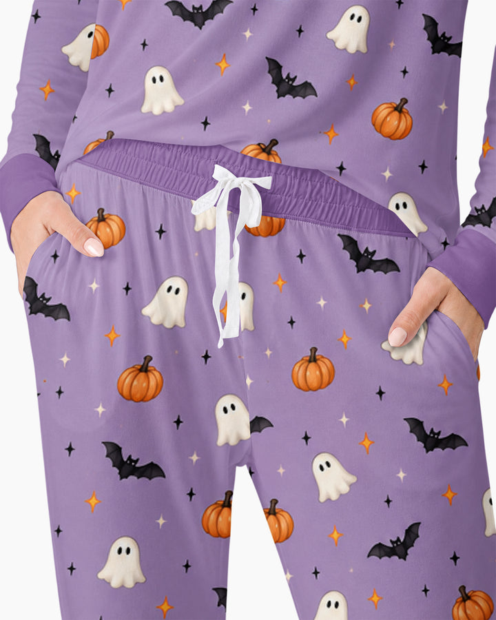 The Purple Flying Circus Bamboo Women Pajama Set
