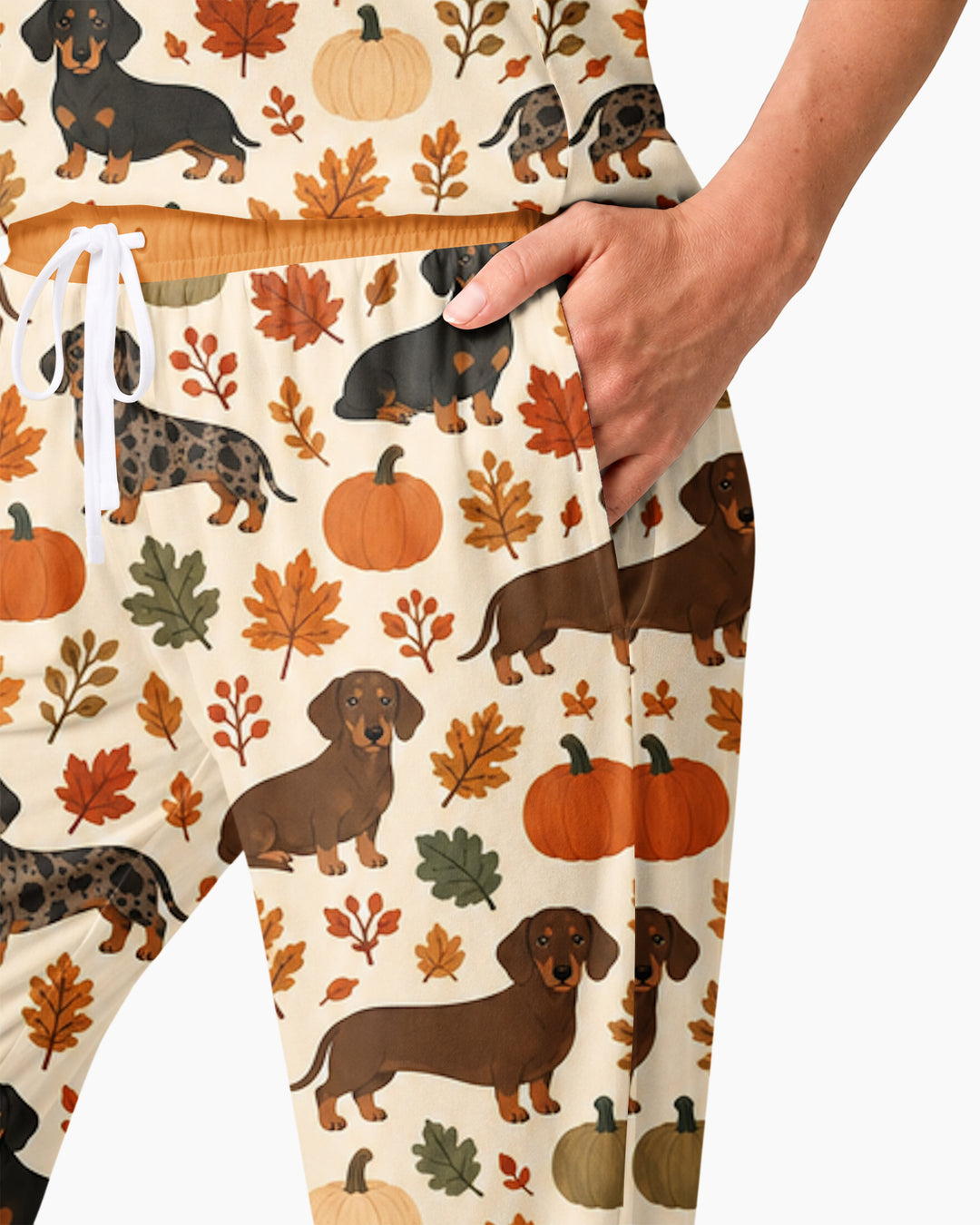 Short Legs Big Autumn Bamboo Women Pajama Set