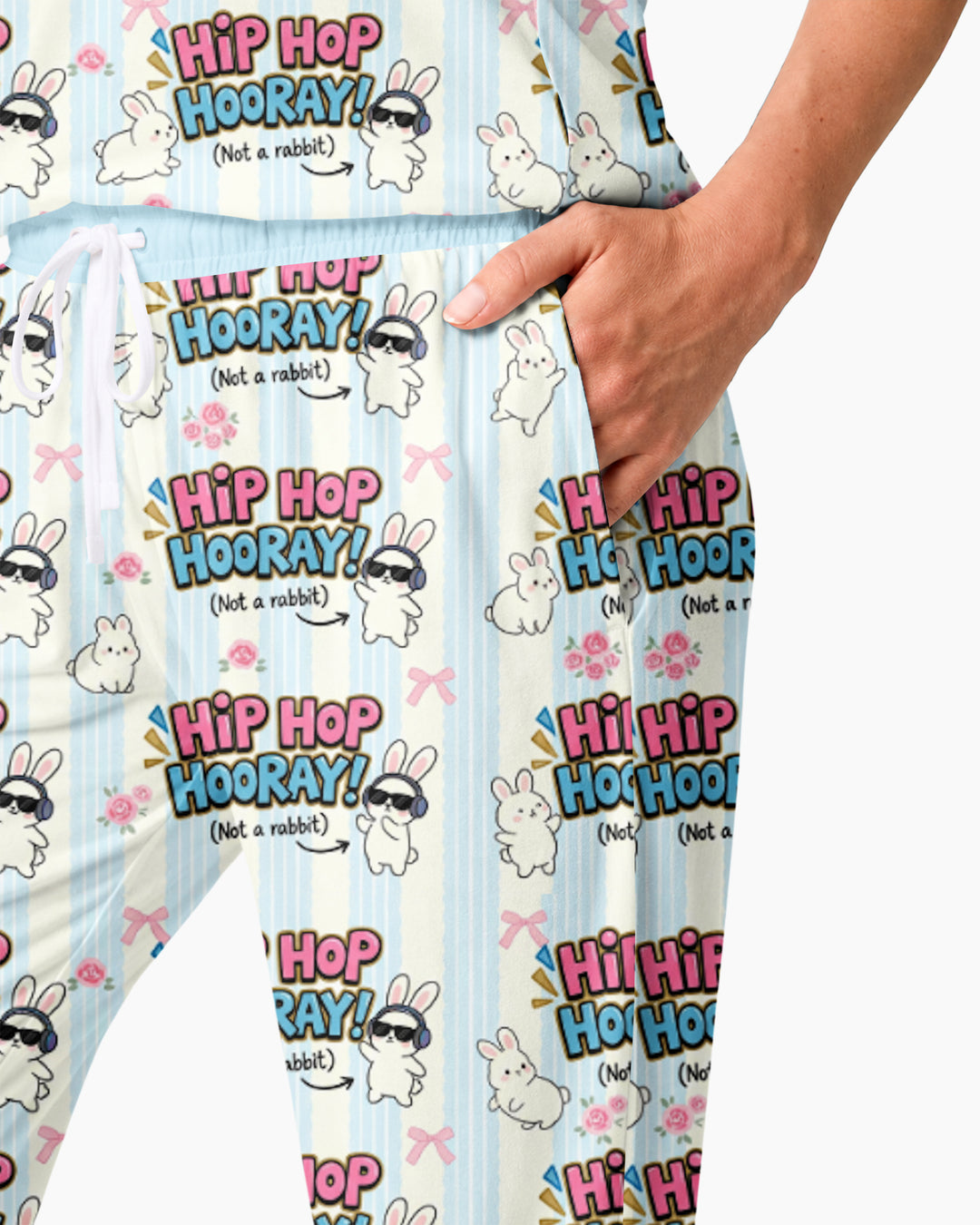 Hip Hop Bunny Bamboo Women Pajama Set