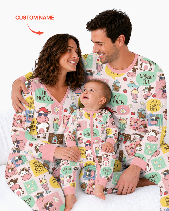 Custom Name The Milkshake Secret Society Bamboo Women Pajama Set