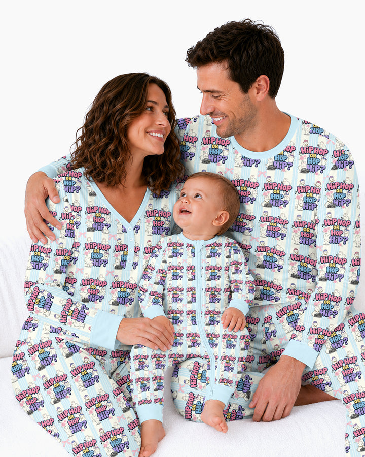 Boombox Bunny Bamboo Women Pajama Set