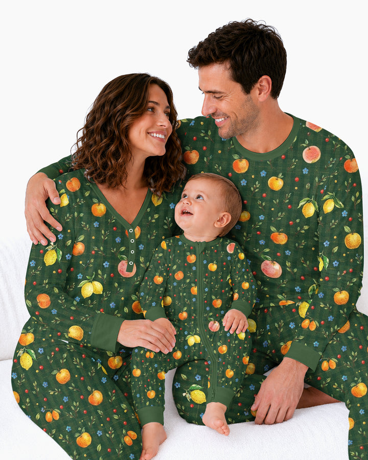 Forest Orange Bamboo Women Pajama Set
