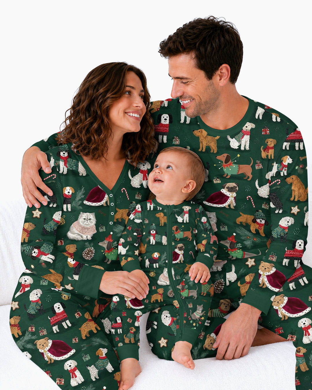 Winter Wonderland Bow Wow Bamboo Women Pajama Set