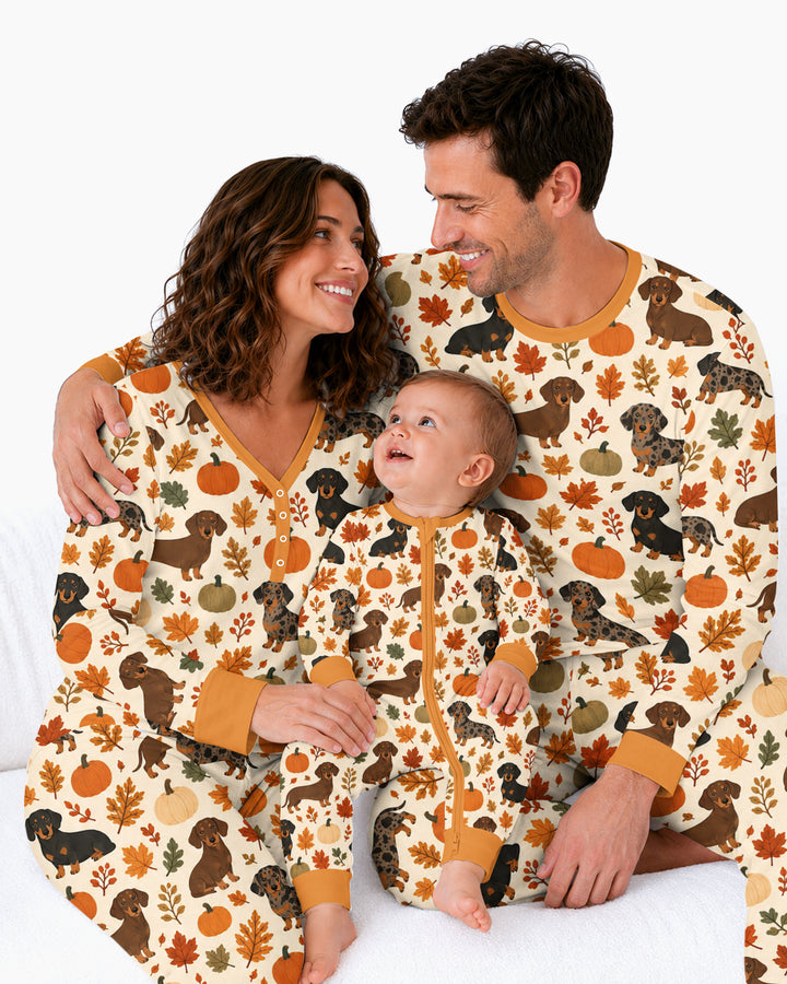 Short Legs Big Autumn Bamboo Women Pajama Set