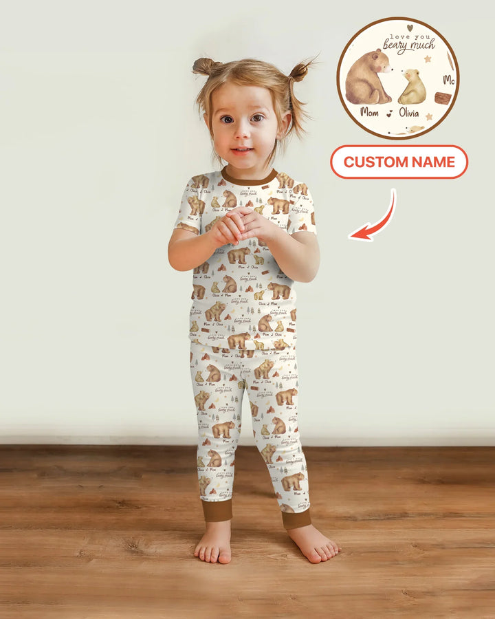 Zweiteiliges, kurzärmliges Pyjama-Set mit Marienkäfern