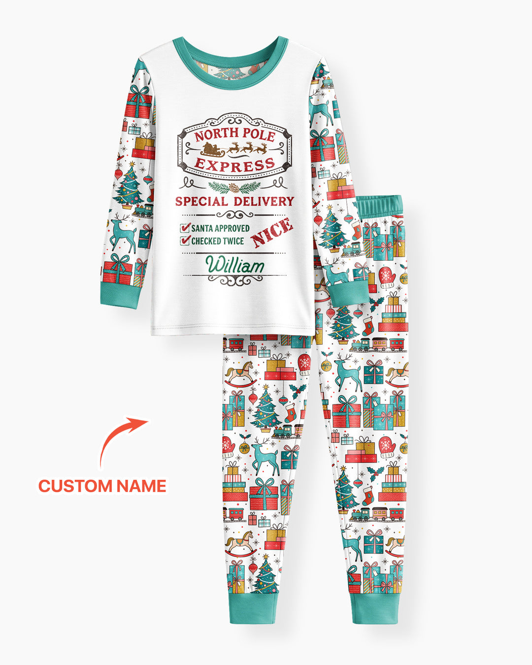 Santa’s Special Delivery Bamboo Two Piece Long Sleeve Pajama Set