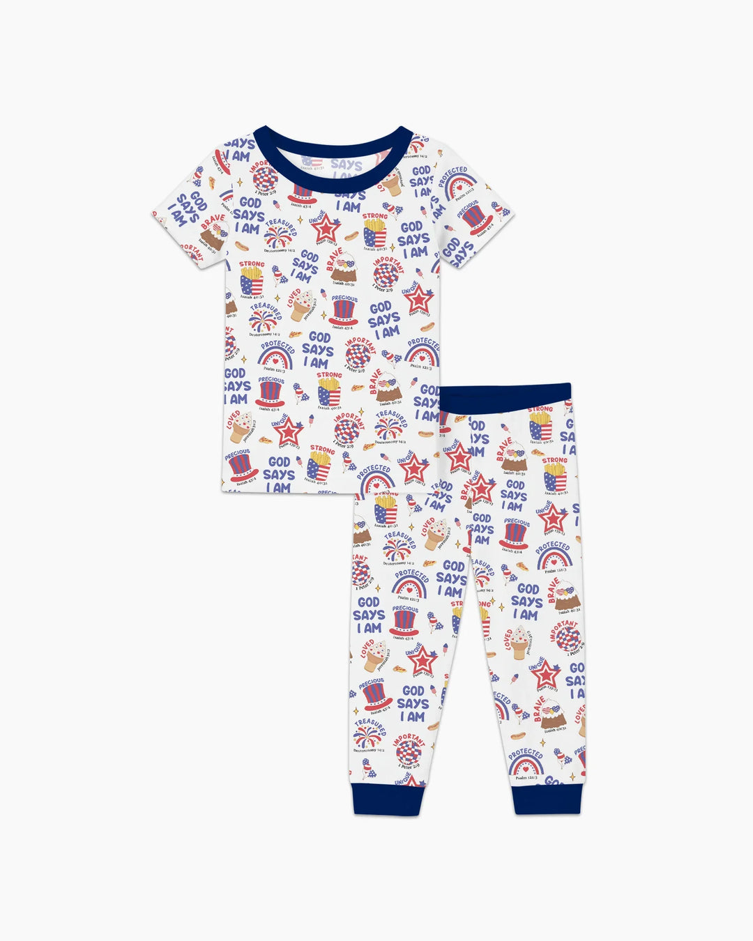 Zweiteiliges, kurzärmliges Pyjama-Set mit Marienkäfern
