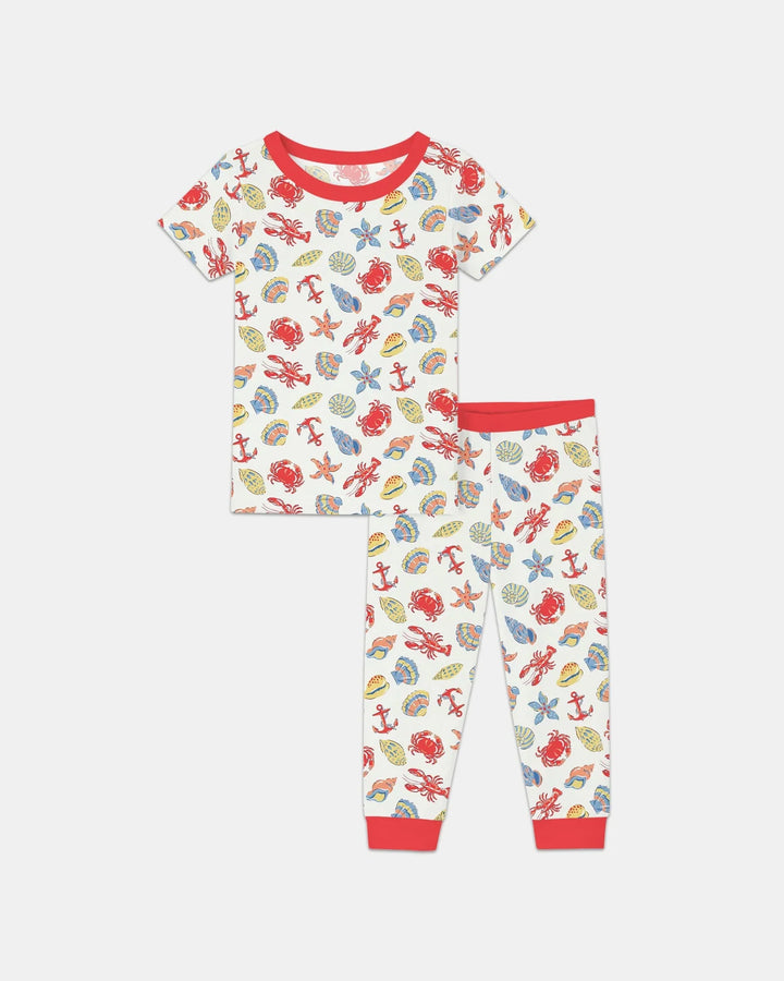 Zweiteiliges, kurzärmliges Pyjama-Set mit Marienkäfern