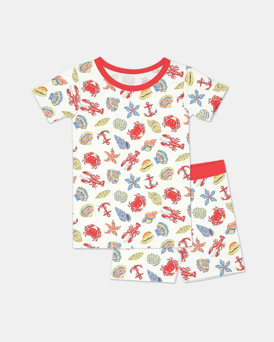Template Zweiteiliges Pyjama-Set mit kurzen Ärmeln und Shorts