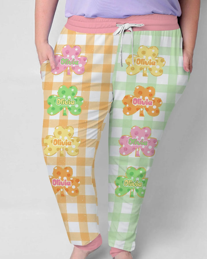Glücksklee Bambus Damen Pyjama-Set