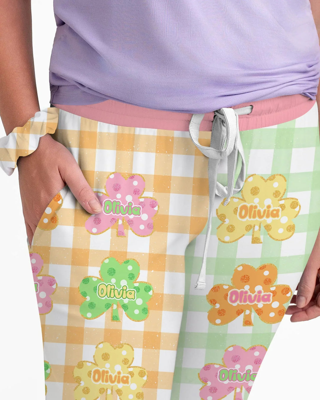 Glücksklee Bambus Damen Pyjama-Set