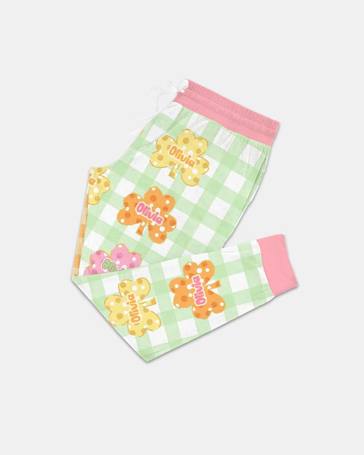 Glücksklee Bambus Damen Pyjama-Set