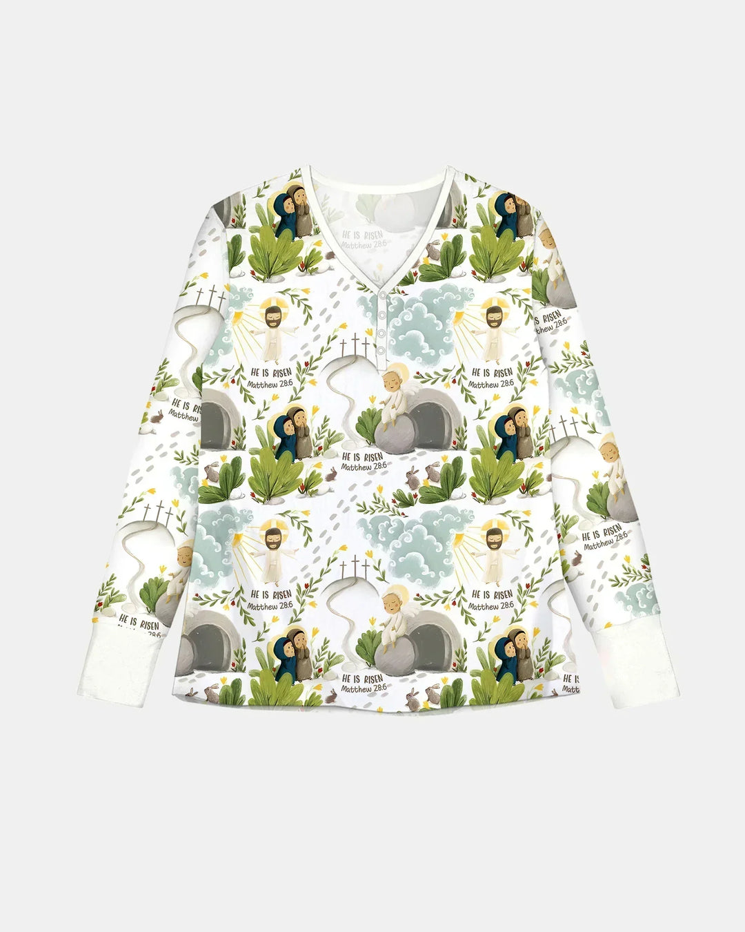 Er ist auferstanden Bambus Damen Pyjama Set