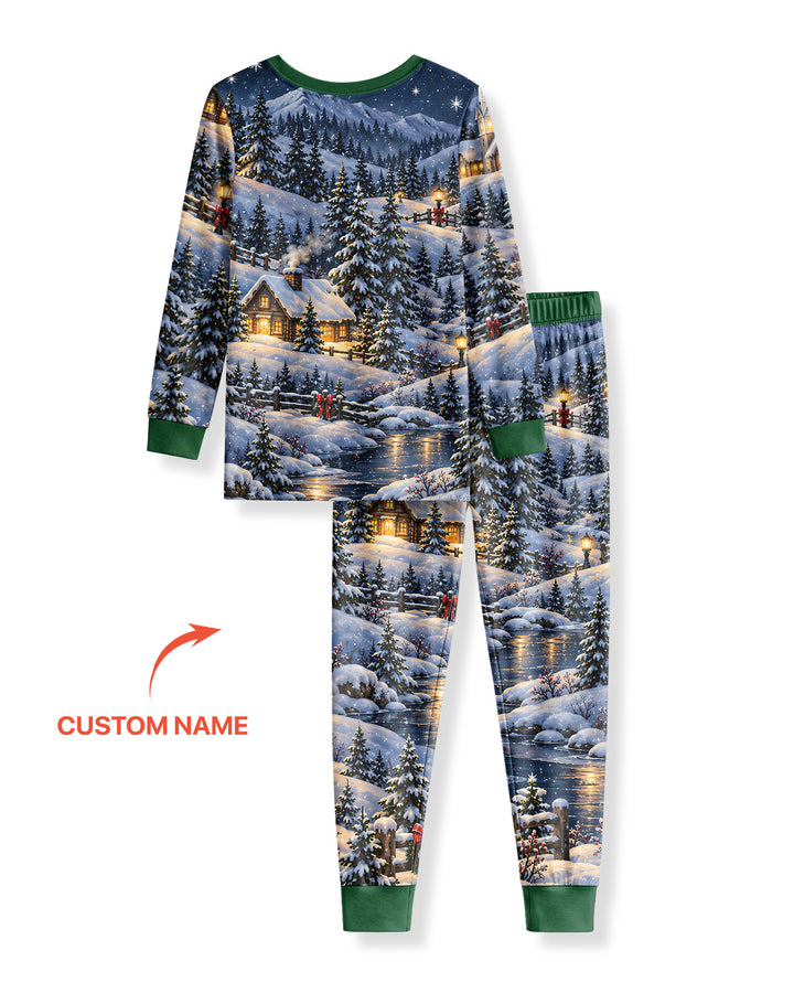 All Aboard Christmas Crew Bamboo Two Piece Long Sleeve Pajama Set