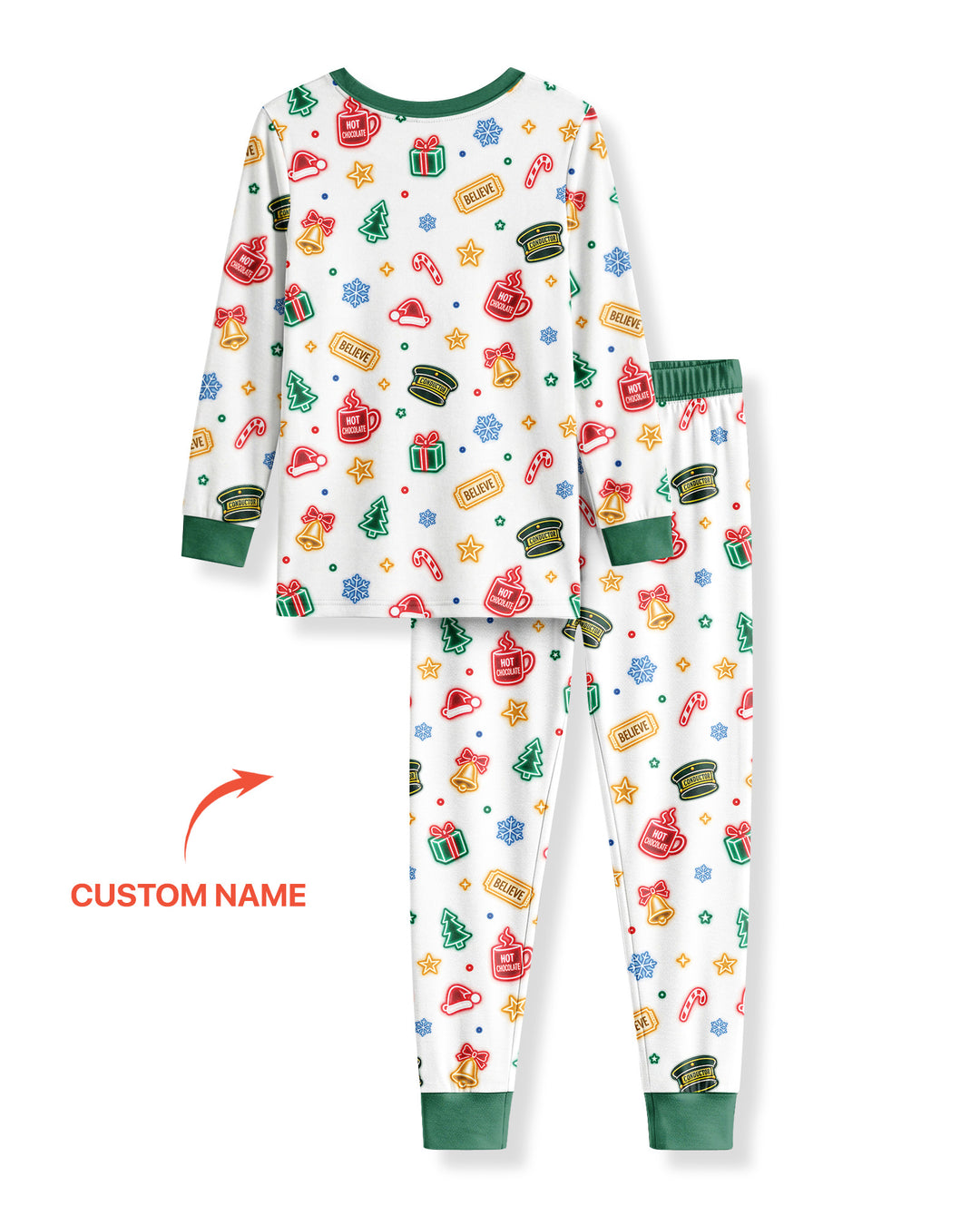 Christmas Spirit Express Bamboo Two Piece Long Sleeve Pajama Set