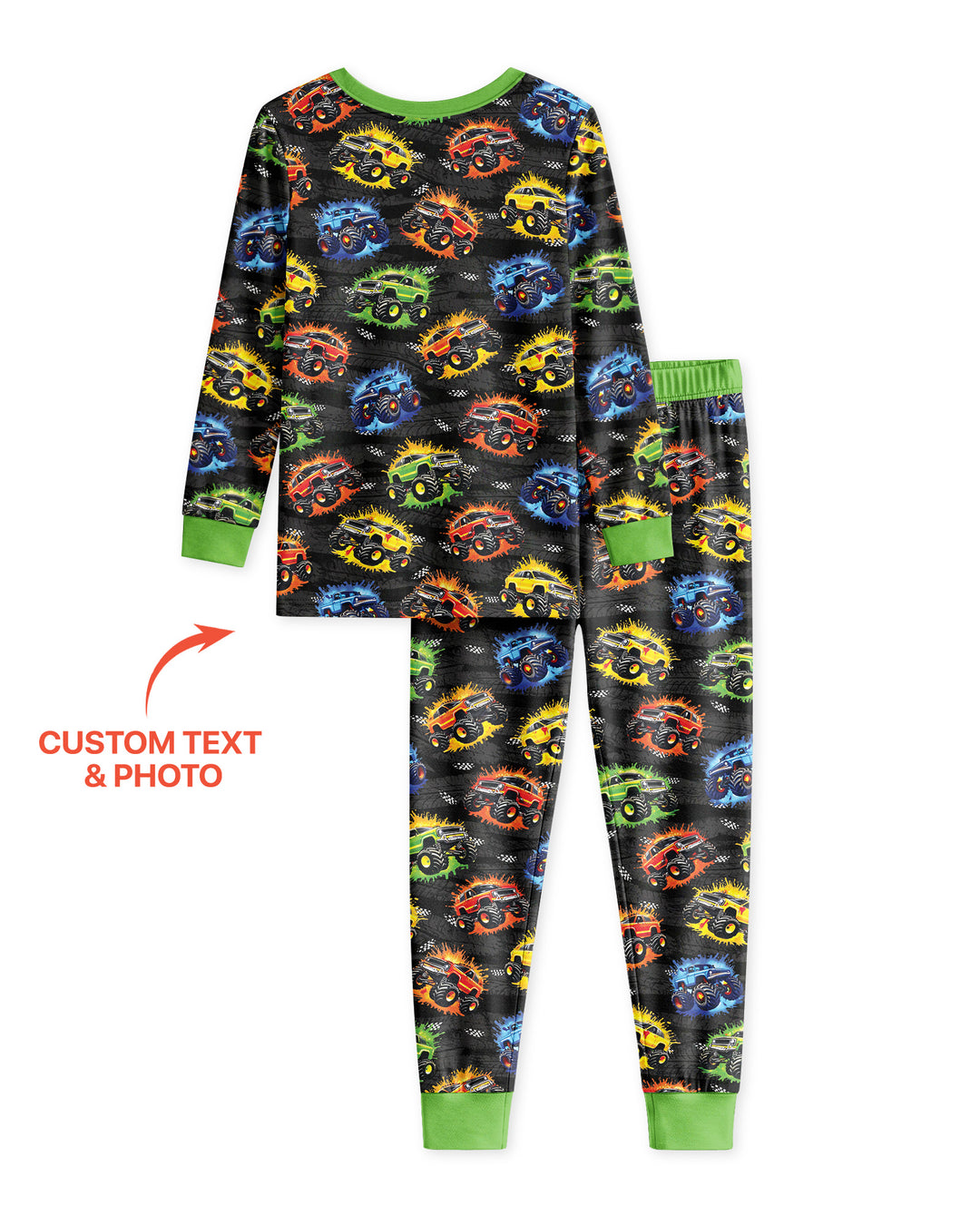Birthday Truck Rally Bamboo Two Piece Long Sleeve Pajama Set