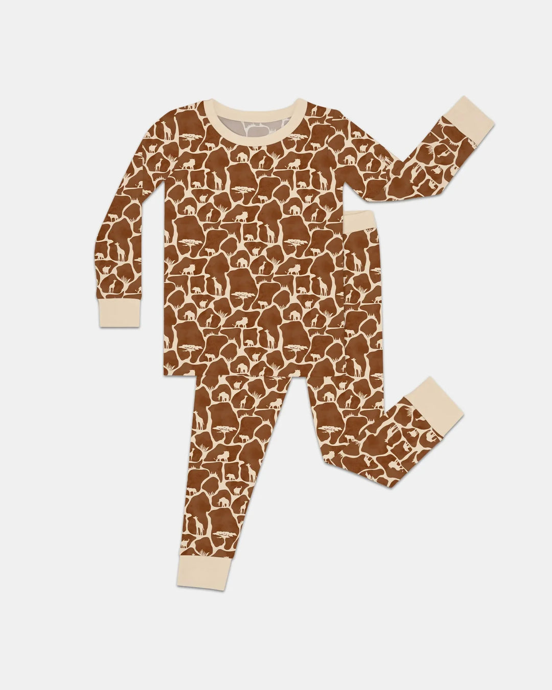 Wild Kingdom Bamboo Two Piece Long Sleeve Pajama Set