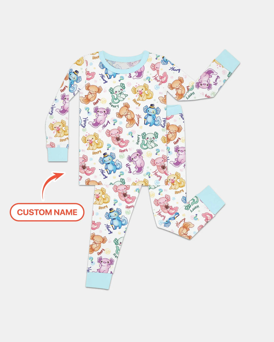 I Axololt Questions Bamboo Two Piece Long Sleeve Pajama Set
