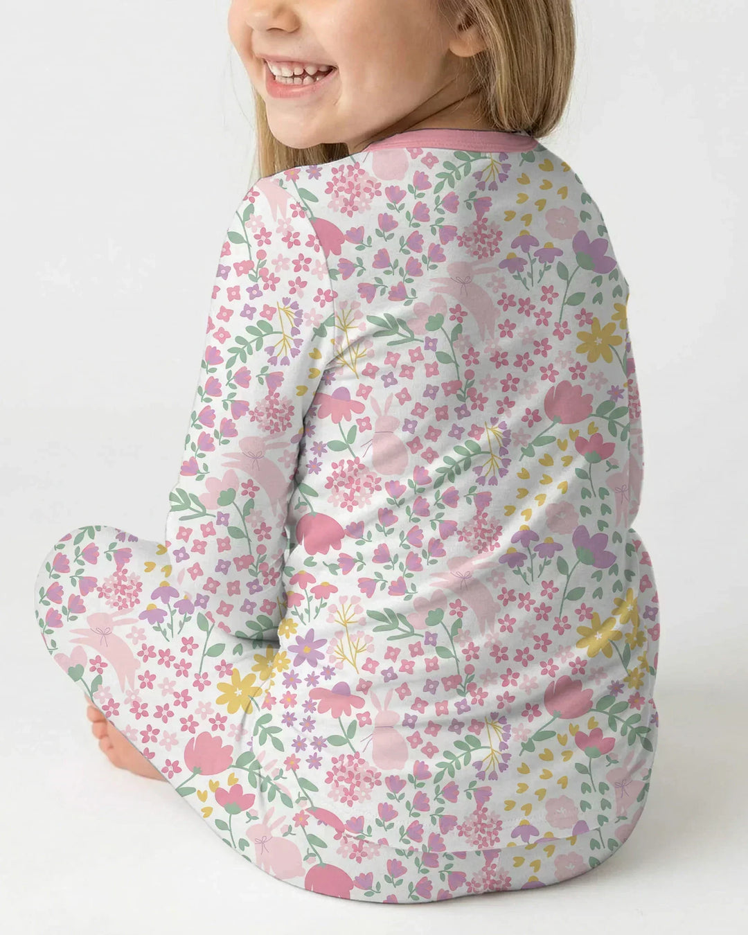 Spring Garden Bamboo Two Piece Long Sleeve Pajama Set