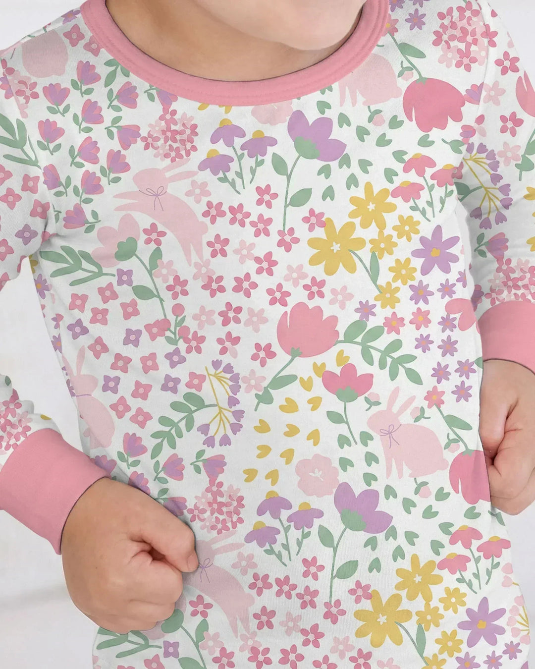 Spring Garden Bamboo Two Piece Long Sleeve Pajama Set