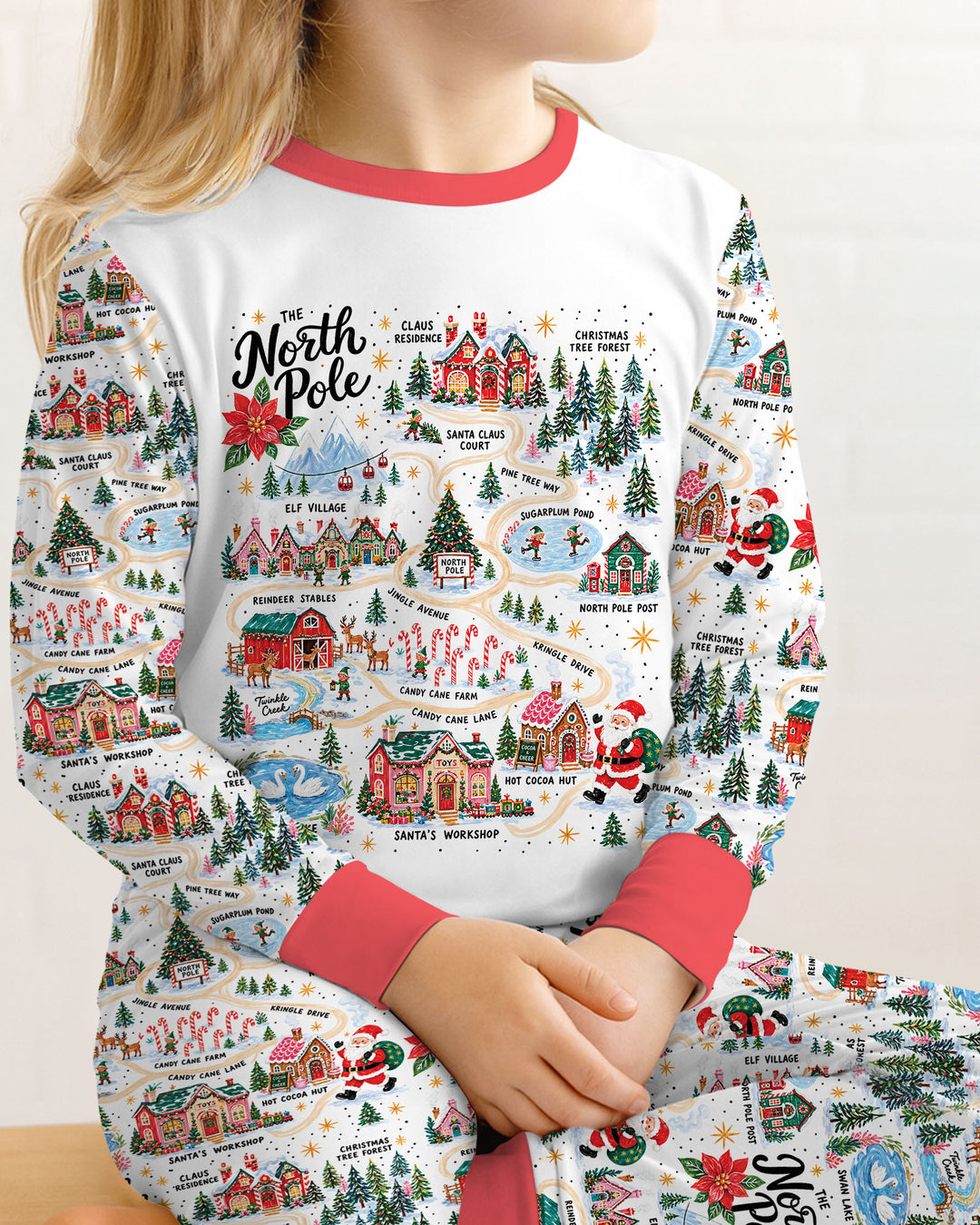 The North Pole Bamboo Two Piece Long Sleeve Pajama Set
