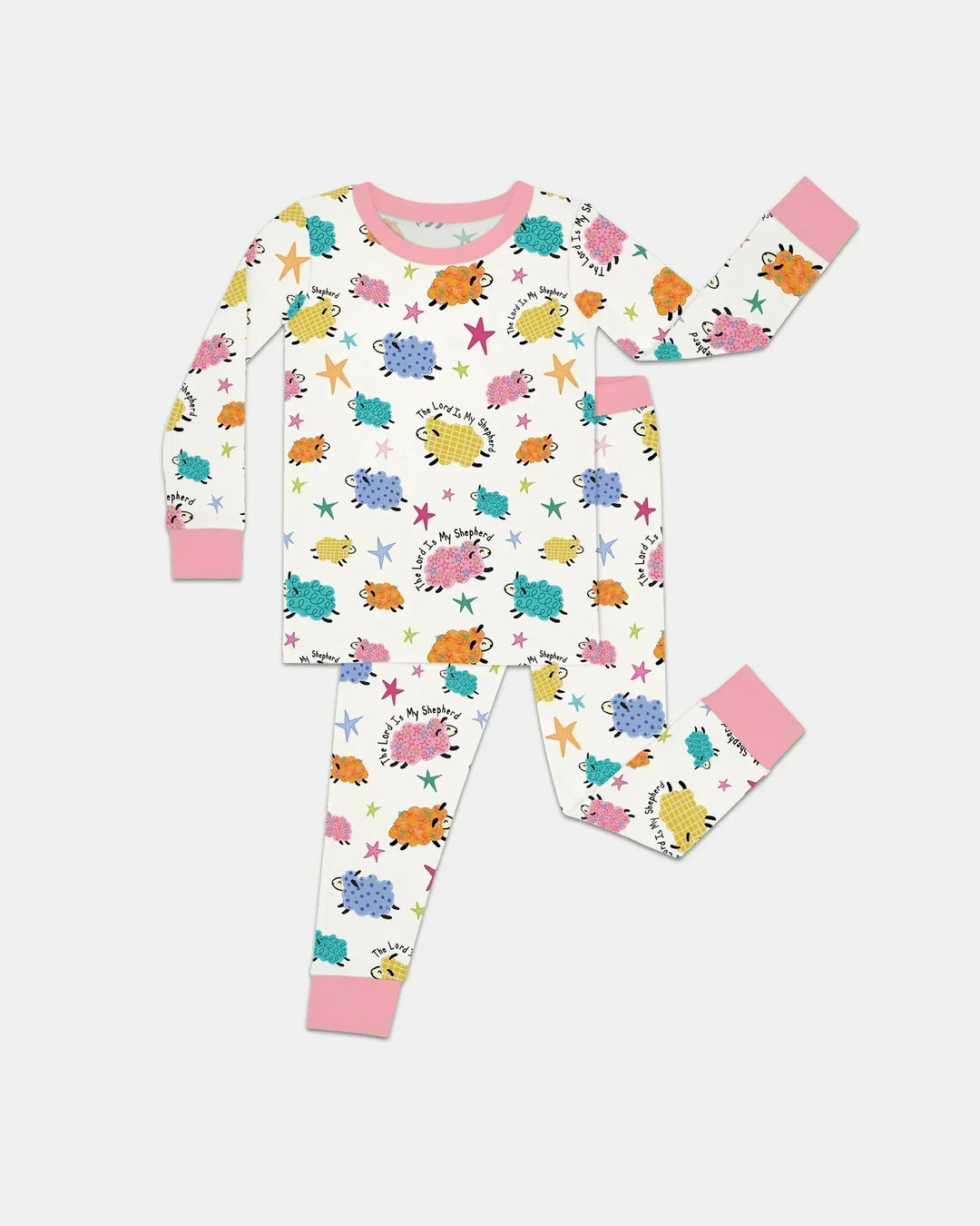 The Lord Is My Shepherd Bamboo Two Piece Long Sleeve Pajama Set