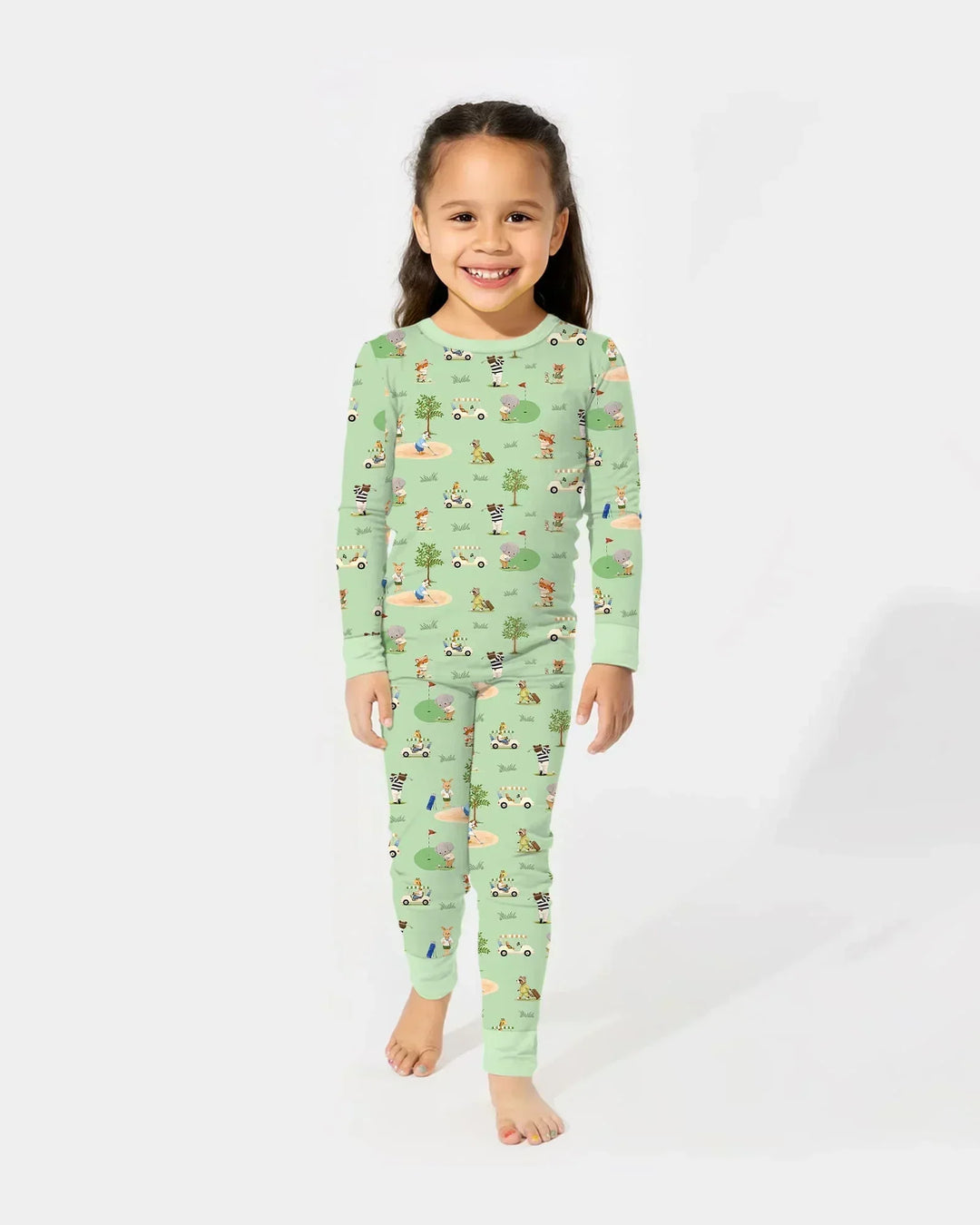 Let's Golf Bamboo Two Piece Long Sleeve Pajama Set