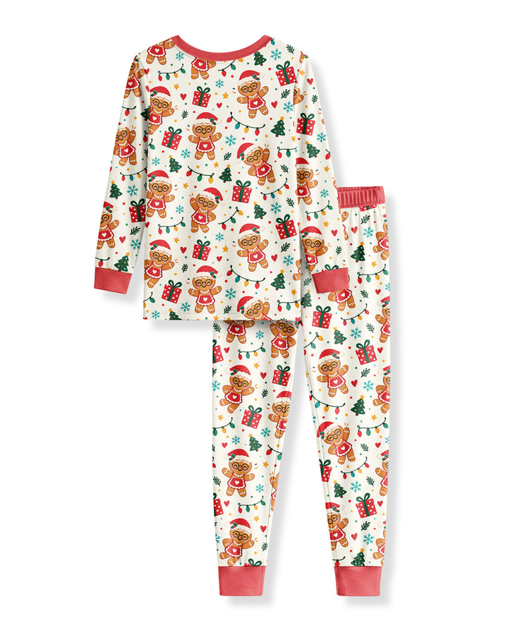Who Needs Santa When I've Got Grandma Bamboo Two Piece Long Sleeve Pajama Set