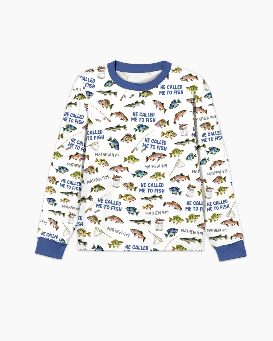 He Called Me To Fish Daddy & Me Matching Men's Pajama Set