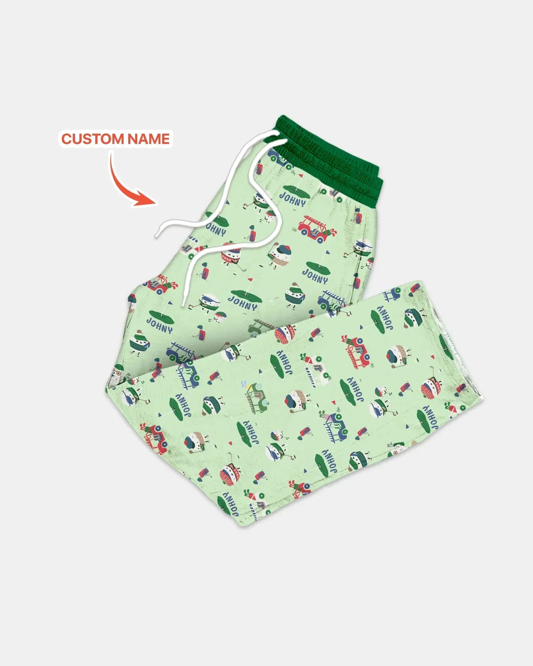 Cute Golf ball Bamboo Men's Pajama Set