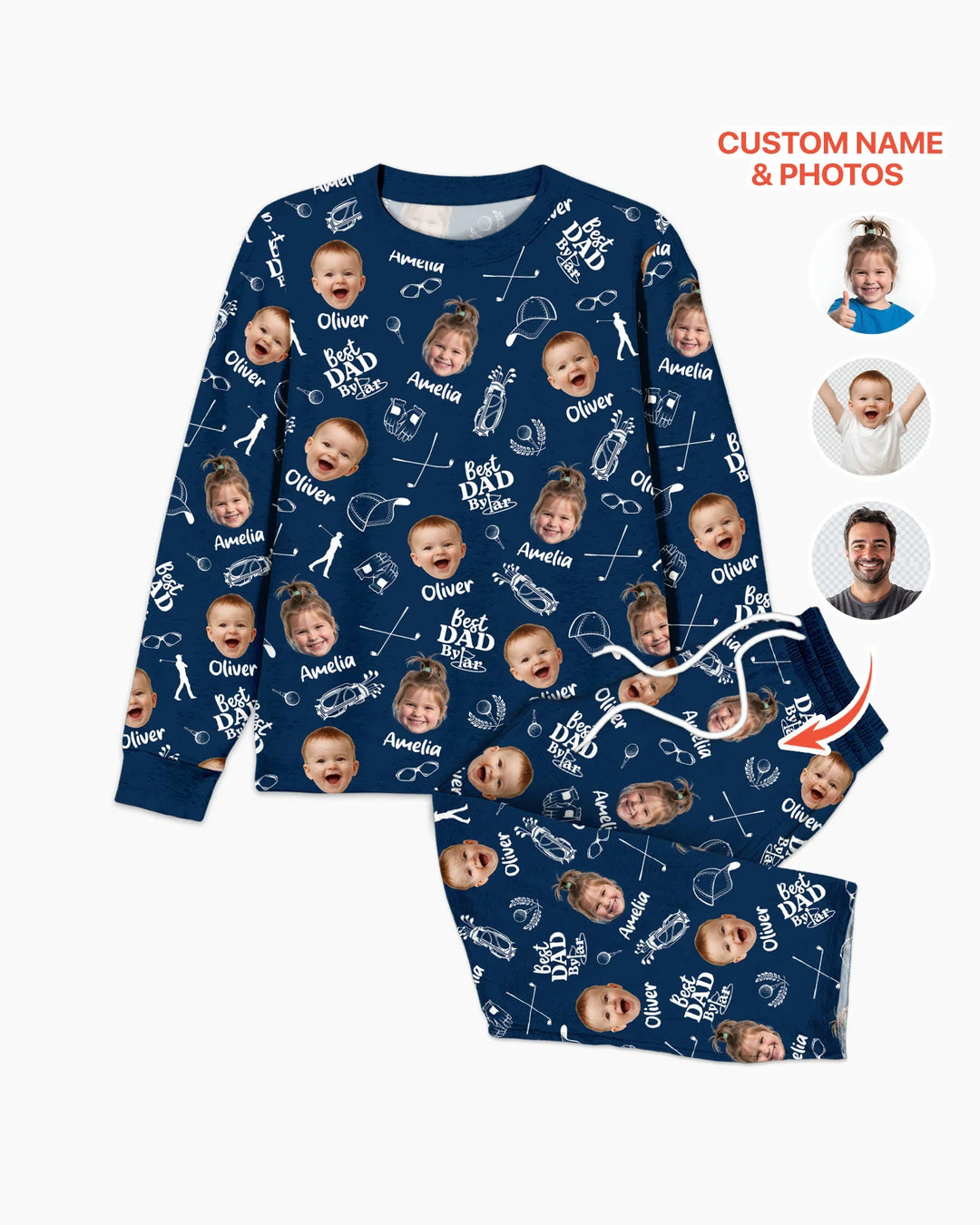 Vorlage Benutzerdefiniertes Herren-Pyjama-Set