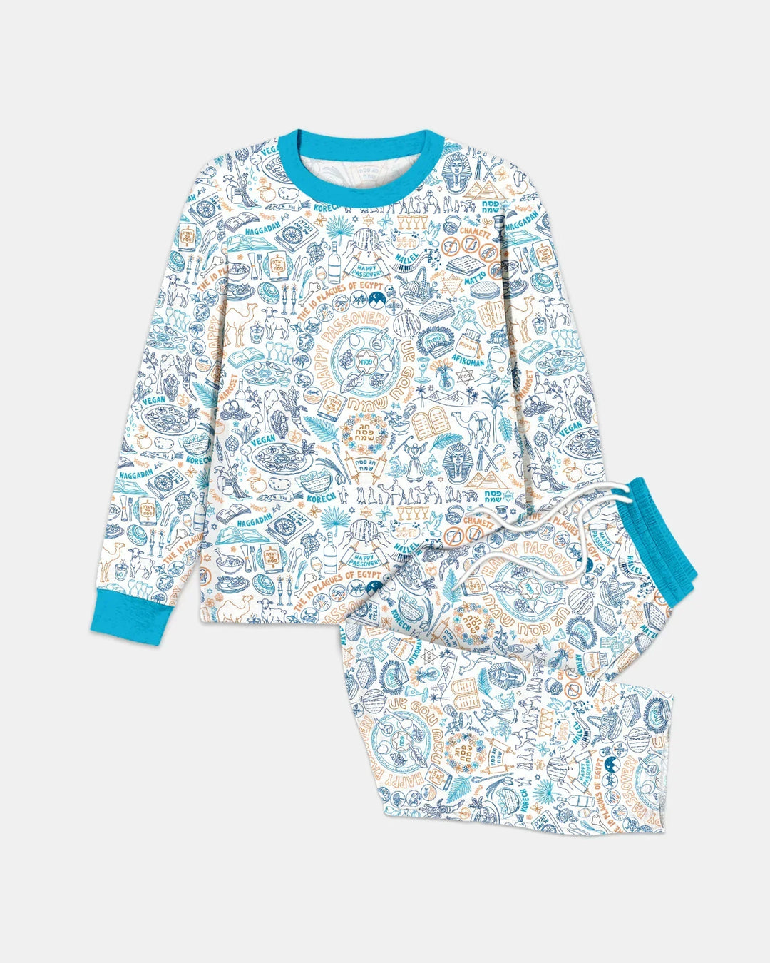 Doodle Passover Matching Family Bamboo Men's Pajama Set