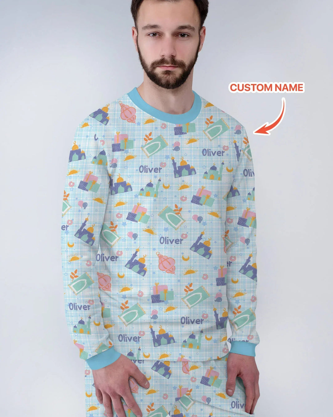Vorlage Benutzerdefiniertes Herren-Pyjama-Set