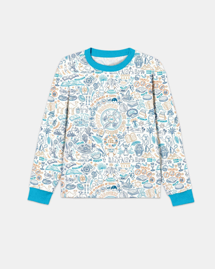 Doodle Passover Matching Family Bamboo Men's Pajama Set