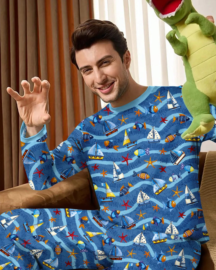 Vorlage Herren-Pyjama-Set