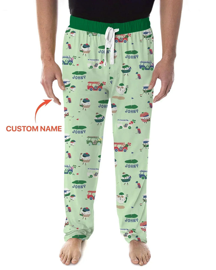 Cute Golf ball Bamboo Men's Pajama Set